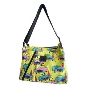 Retro Go Sac Vintage Cars 50s Pin-up Girl Cars Crossbody Shoulder Bag Purse Tote